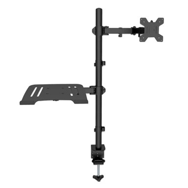 MANHATTAN Stalak za monitor i laptop 462136, stolni, 13" do 32", za monitor+laptop, crni